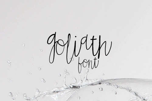 CG Goliath Font - Digital Download