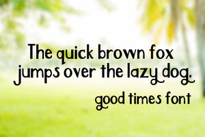 CG Good Times Font - Digital Download