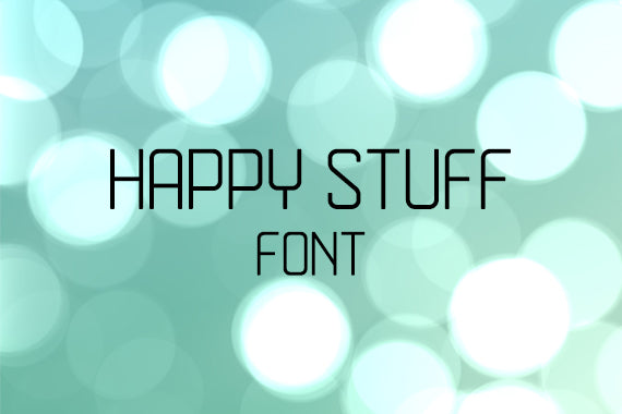 CG Happy Stuff Font - Digital Download