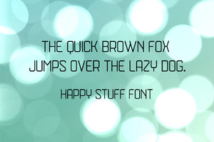 CG Happy Stuff Font - Digital Download