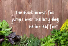 Load image into Gallery viewer, CG Herb &amp; Leaf Font - Digital Download