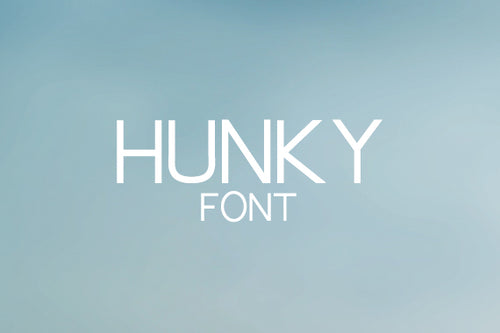 CG Hunky Font - Digital Download