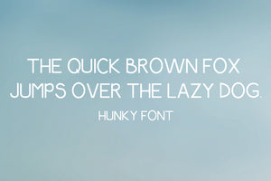 CG Hunky Font - Digital Download