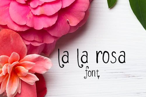 CG La La Rosa Font - Digital Download