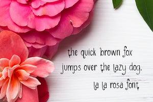 CG La La Rosa Font - Digital Download