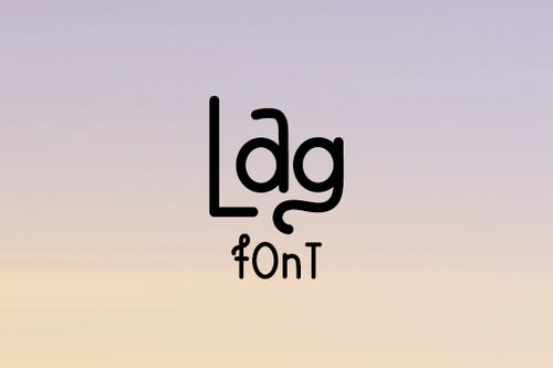 CG Lag Font - Digital Download