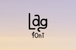 CG Lag Font - Digital Download