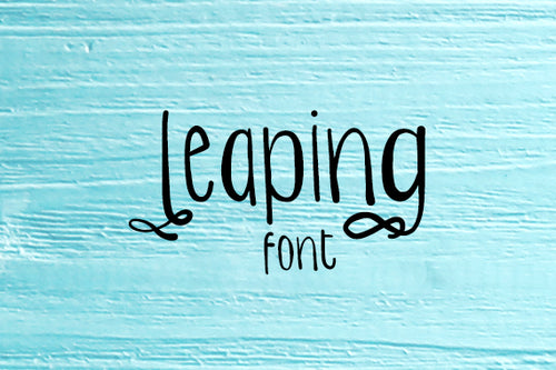 CG Leaping Font - Digital Download