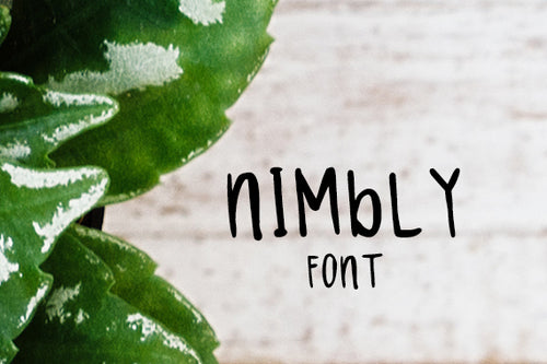 CG Nimbly Font - Digital Download