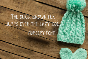 CG Nursery Font - Digital Download