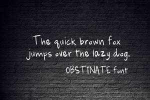 CG Obstinate Font - Digital Download