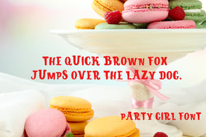 CG Party Girl Font - Digital Download