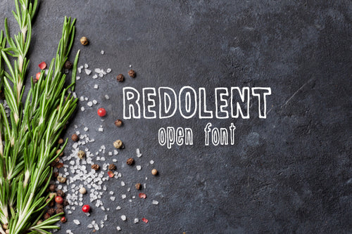 CG Redolent Open Font - Digital Download