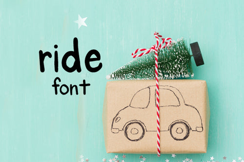CG Ride Font - Digital Download