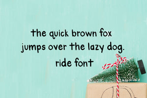 CG Ride Font - Digital Download