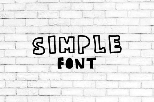 CG Simple Font - Digital Download
