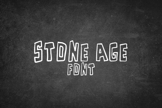 CG Stone Age Font - Digital Download