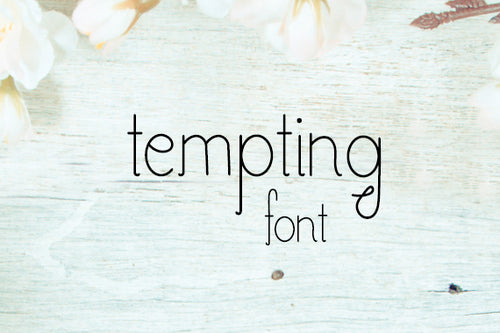 CG Tempting Font - Digital Download