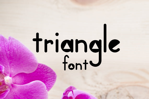 CG Triangle Font - Digital Download