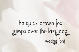 CG Wedge Font - Digital Download