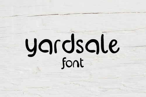 CG Yardsale Font - Digital Download