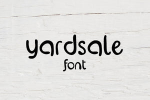 CG Yardsale Font - Digital Download