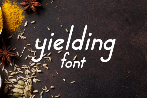 CG Yielding Font - Digital Download