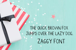 CG Zaggy Font - Digital Download