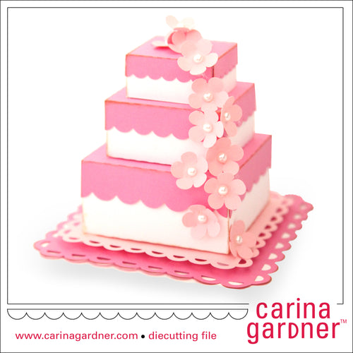 Layered Wedding Cake - Digital Download