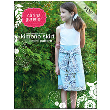 Load image into Gallery viewer, Kimono Mini Skirt Sewing Pattern PDF - Digital Download
