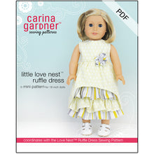 Load image into Gallery viewer, Little Love Nest Ruffle Dress Sewing Pattern PDF - Digital Download