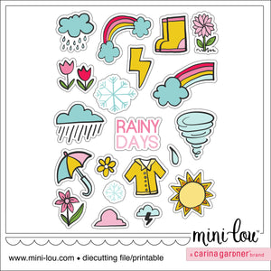 MiniLou All Weather Stickers