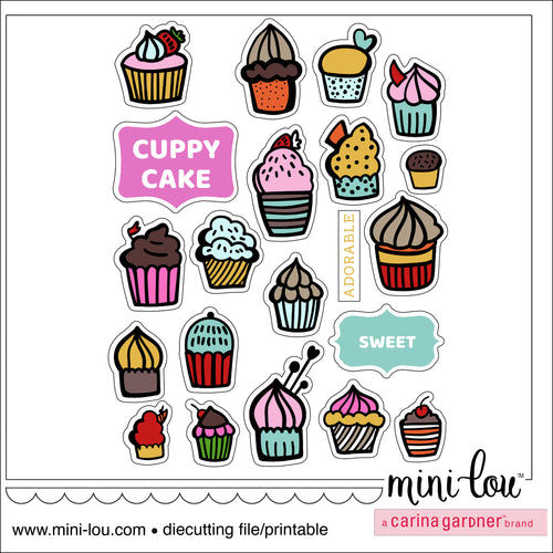 MiniLou Cuppy Cake Stickers