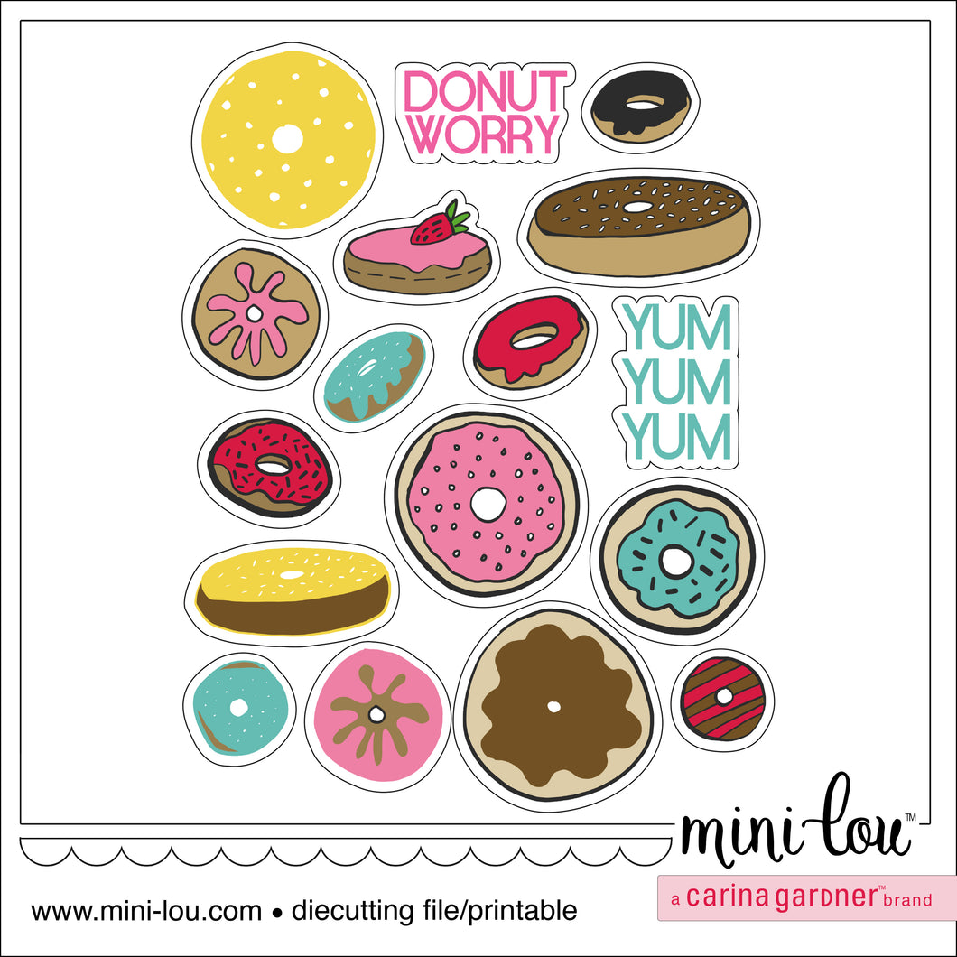 MiniLou Donuts Sweet Stickers