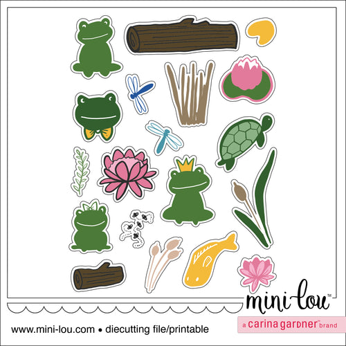 MiniLou Fall Frogs Stickers