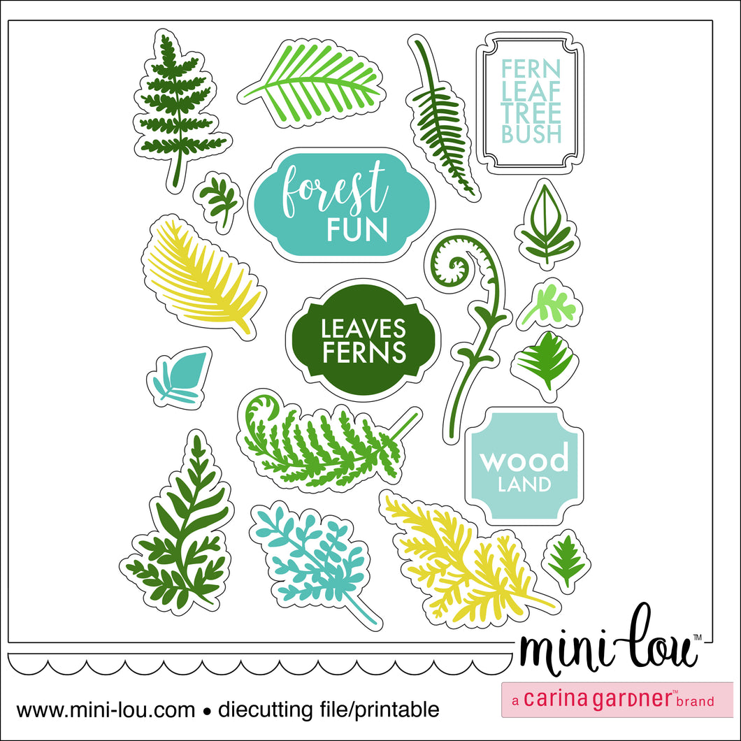 MiniLou Ferns Ferns Stickers