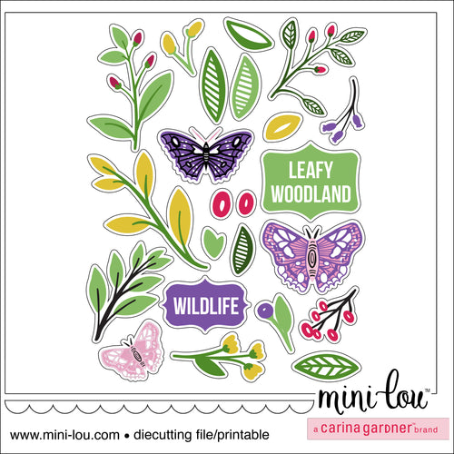 MiniLou Flora and Fauna Love Stickers