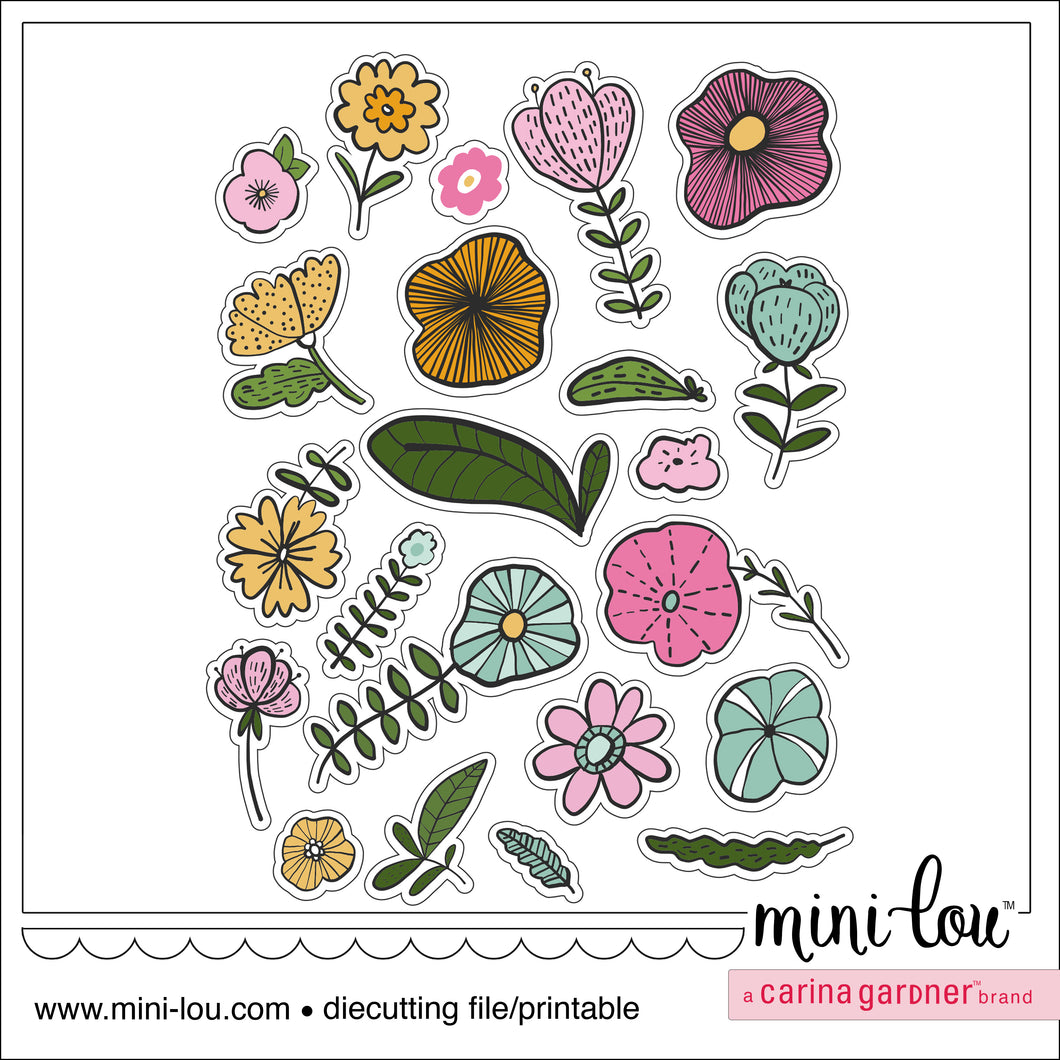 MiniLou Flowery Lovely Stickers