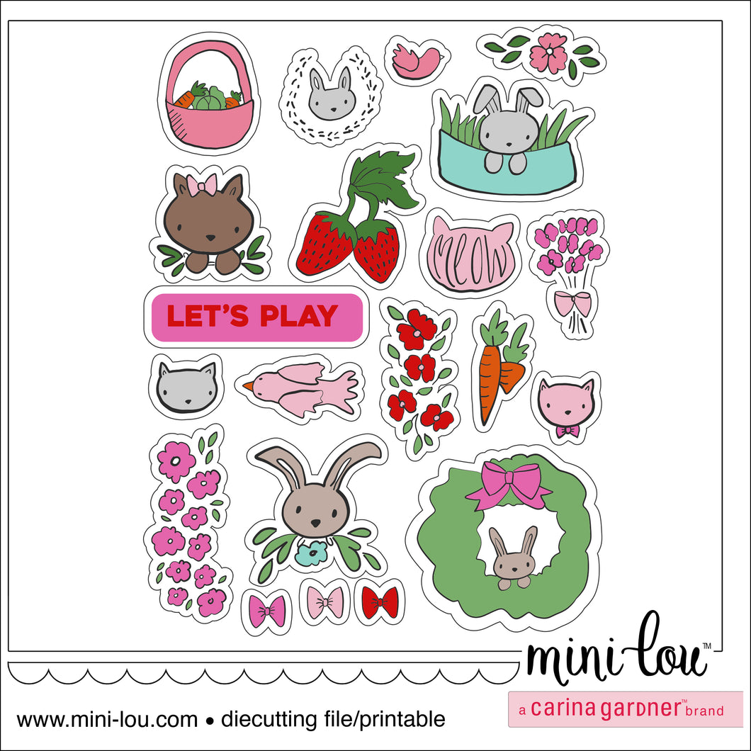 MiniLou Furry Pets Stickers