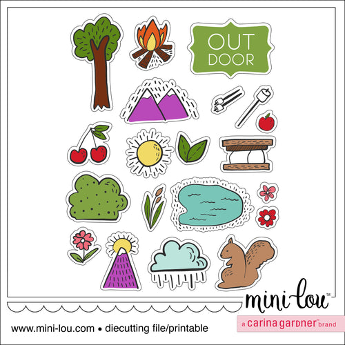 MiniLou Great Outdoor Fun Stickers