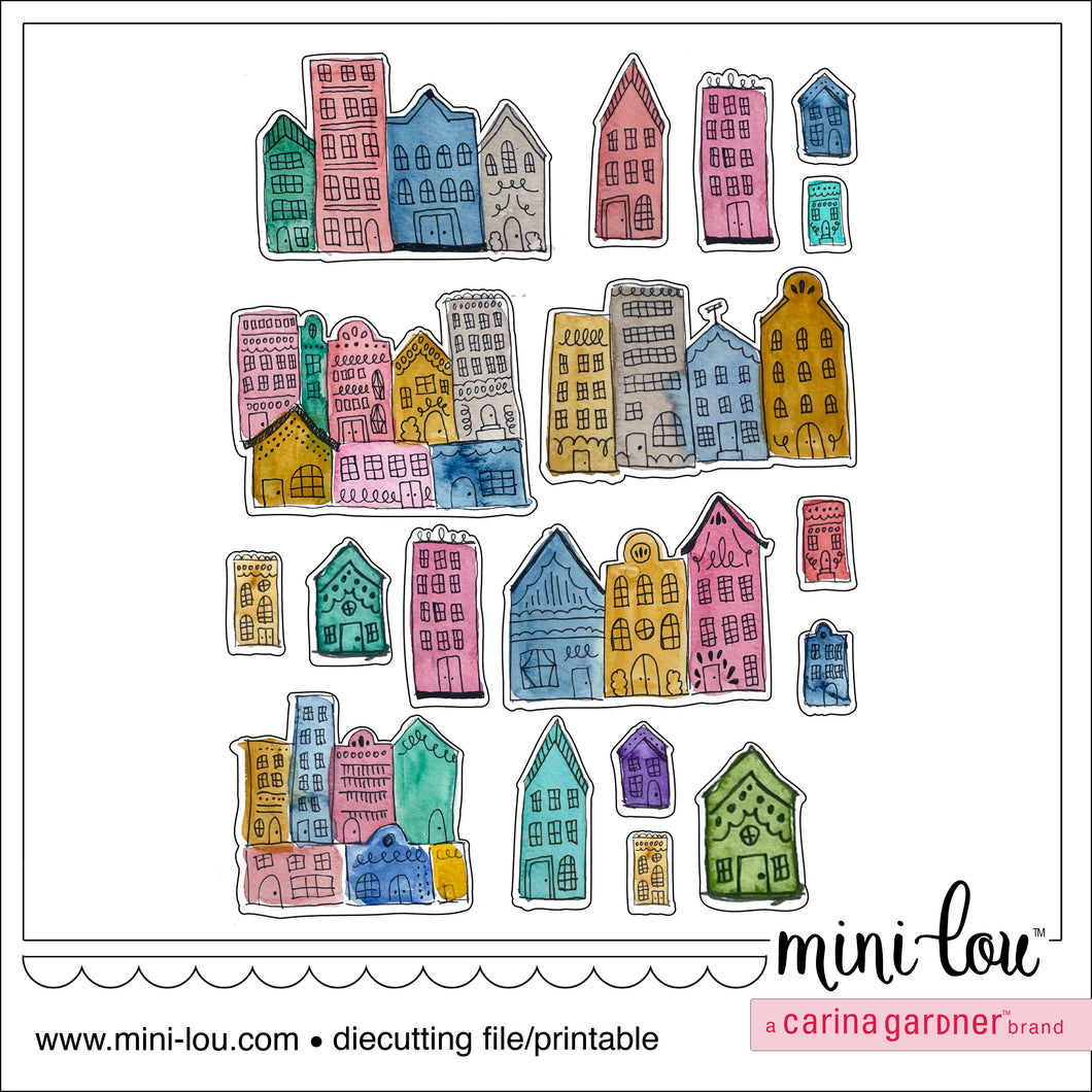 MiniLou House Village Stickers