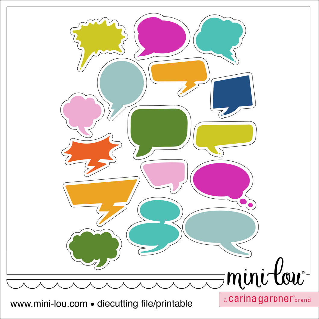 MiniLou Let's Talk Stickers