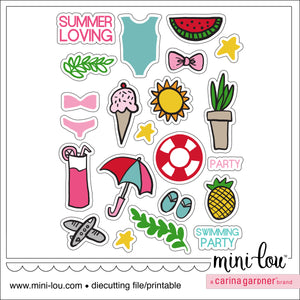 MiniLou Summer Forever Stickers