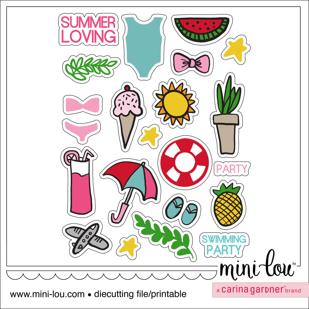 MiniLou Summer Forever Stickers