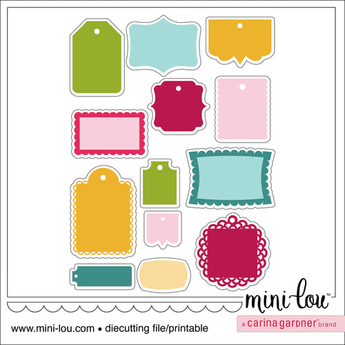 MiniLou Taggy Tags Stickers
