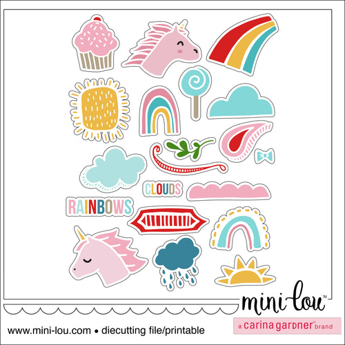 MiniLou Unicorny Stuff Stickers
