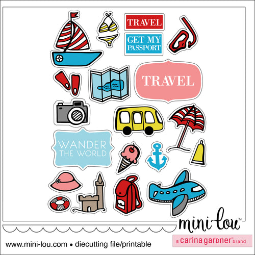 MiniLou Vintage Travel Stickers