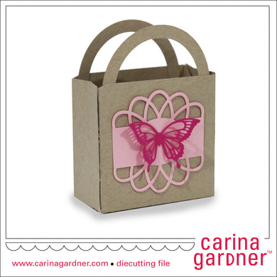Butterfly Doily Favor Bag  - Digital Download