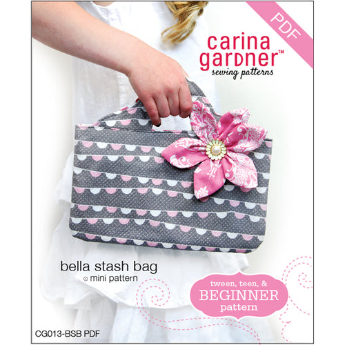 Bella Stash Bag Sewing Pattern PDF  - Digital Download