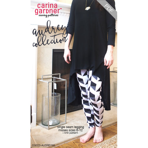 Audrey Collection - Misses Legging Sewing Pattern - Digital Download
